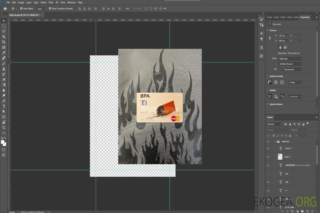 Recto photolook mastercard Andorra Banca Privada d'Andorra (BPA) template